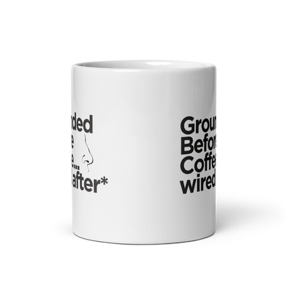 Grounded Before Coffee Mug