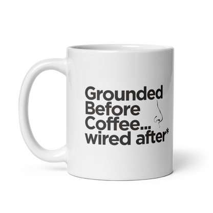 Grounded Before Coffee Mug