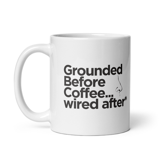 Grounded Before Coffee Mug